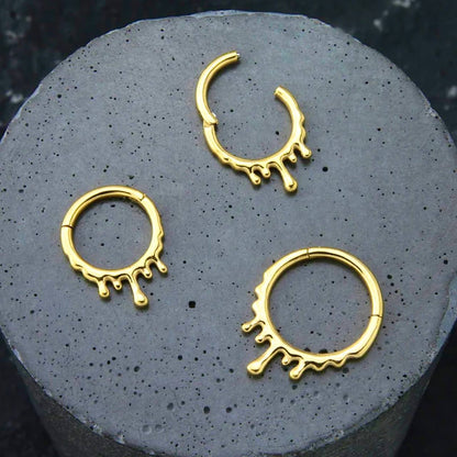 Kółko tytanowe spływających kropli G23 Clicker