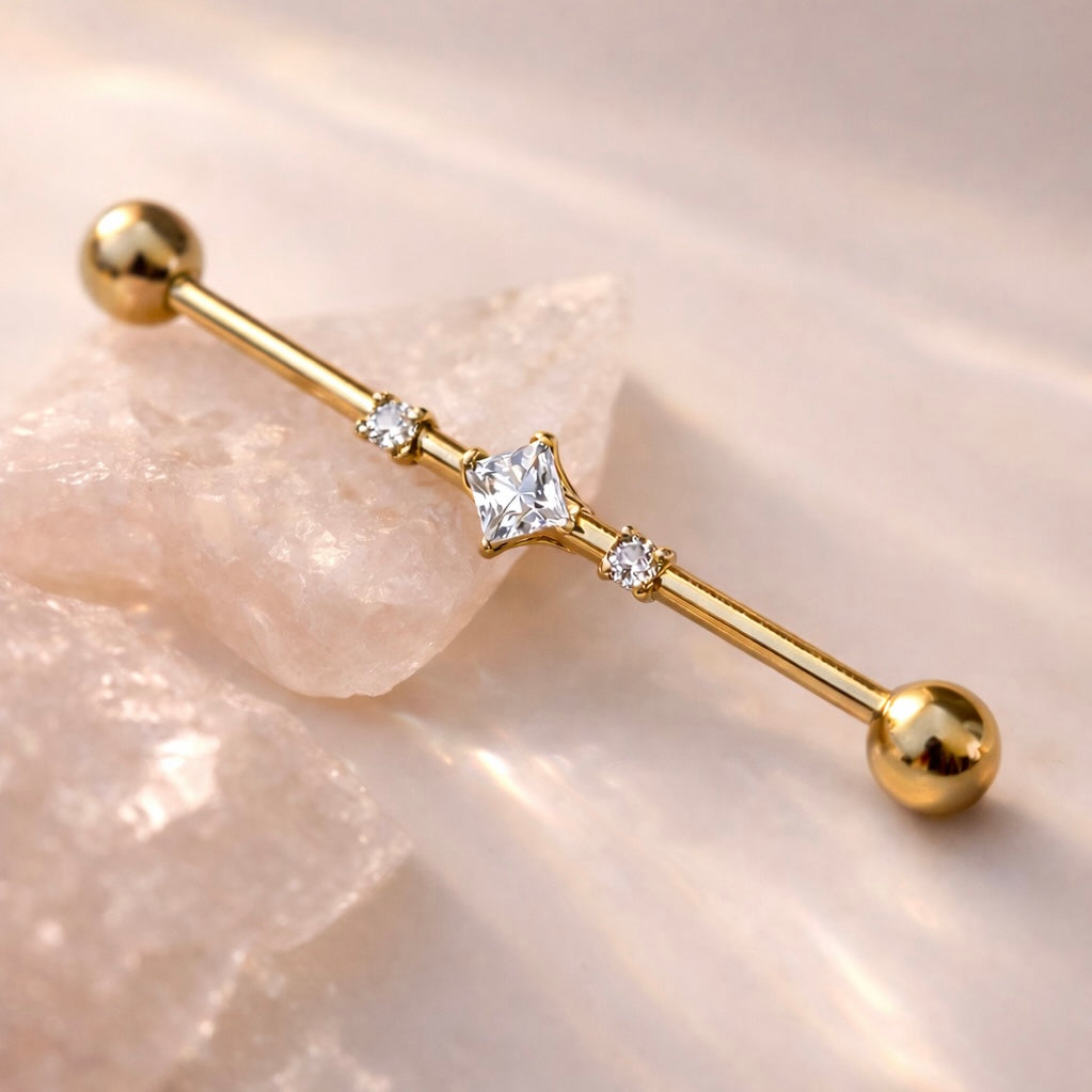 TYTANOWA ZŁOTA SZTANGA Z CYRCKONIAMI INDUSTRIAL