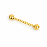 SZTANGA  DO PIERCINGU 1.6 MM TYTANOWA -GWINT ZEWNĘTRZNY ZŁOTY