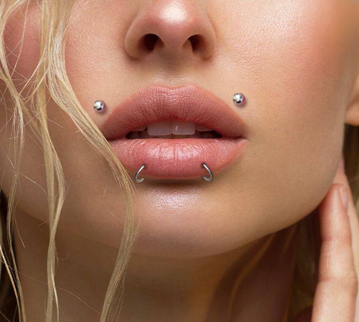 Lip Labret Piercing