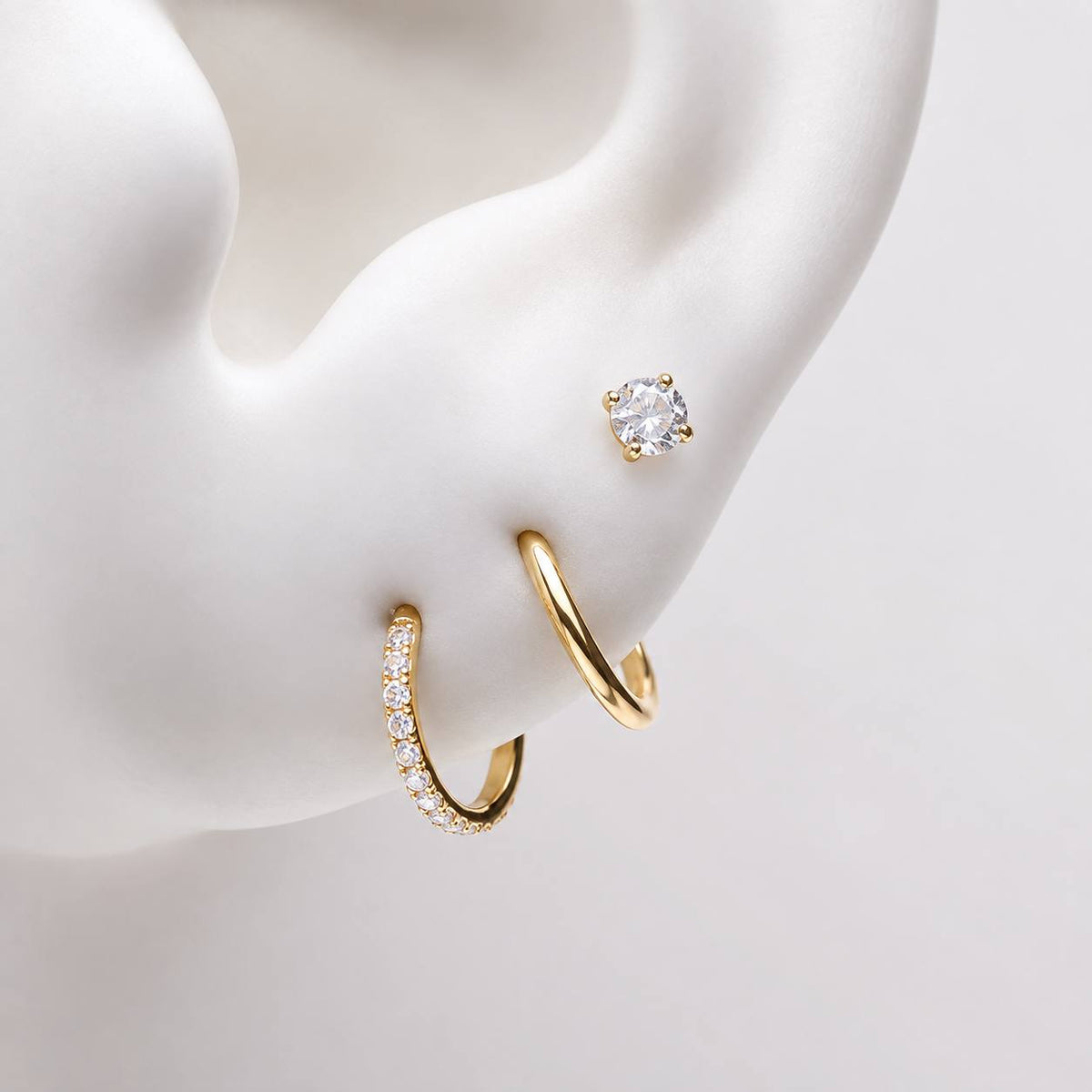 Zestaw kolczyków do piercingu Golden Sparkle